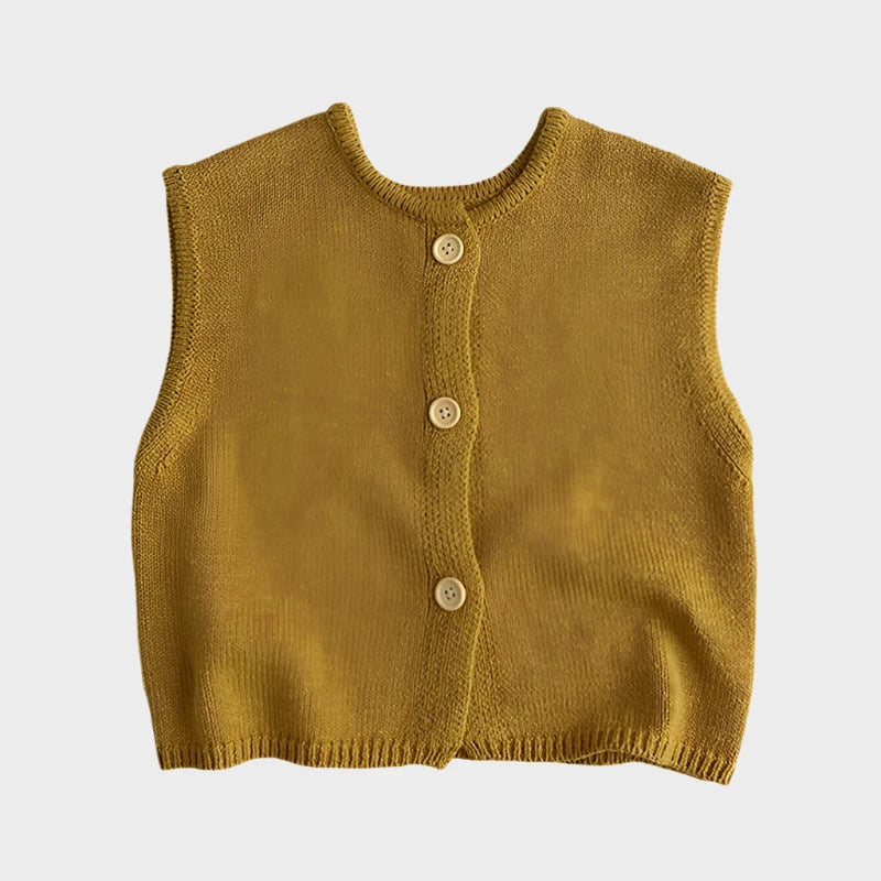Vintage Casual Sleeveless Knit Vest