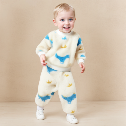 2 Piece Fluffy Winter Fleece Set