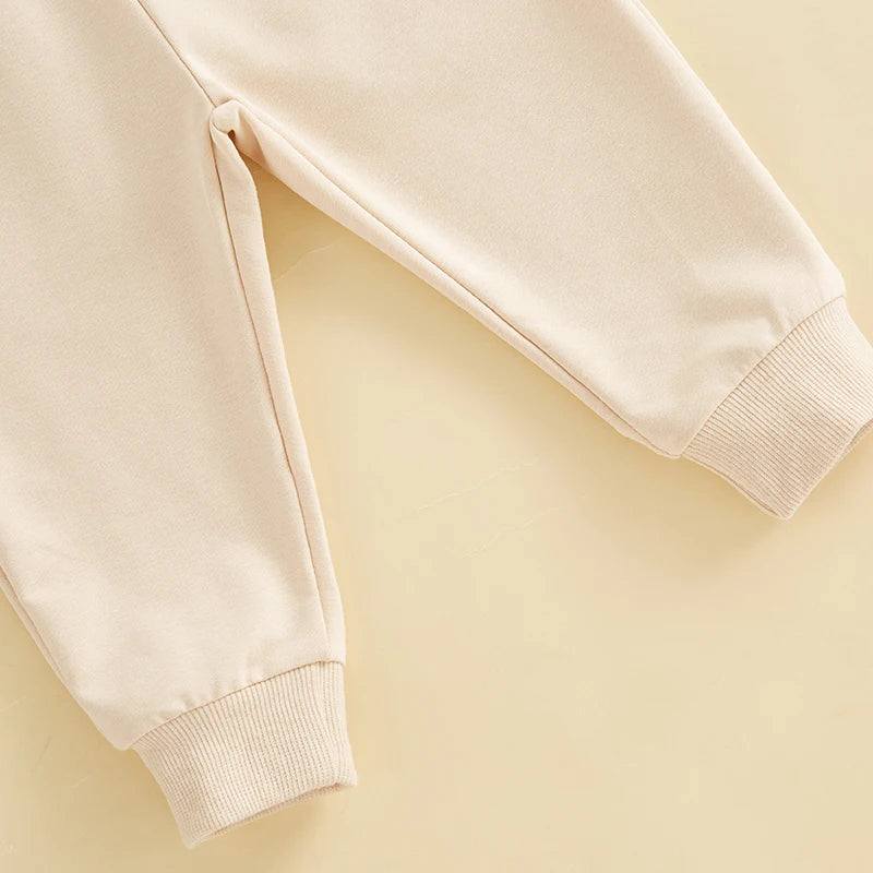 2 Piece Set Embroidery Long Sleeve Sweatshirt