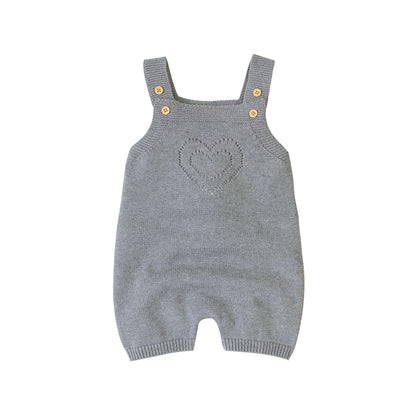 Heart-shaped Sleeveless Romper