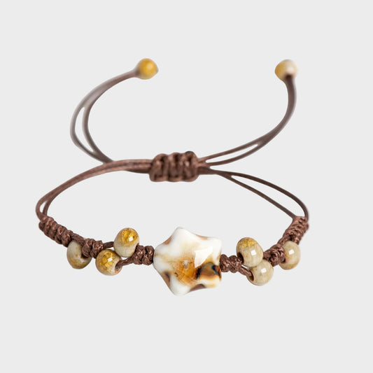 Vintage Ceramic Star Bracelet
