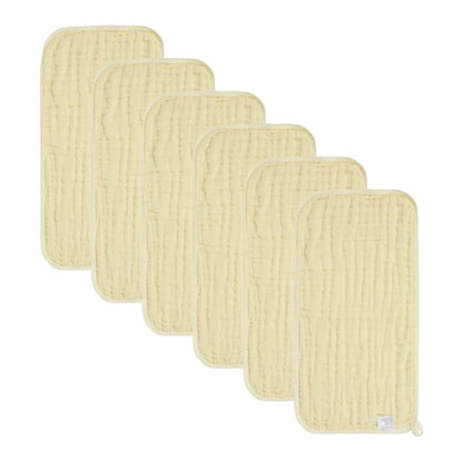 6 Piece Muslin Burp