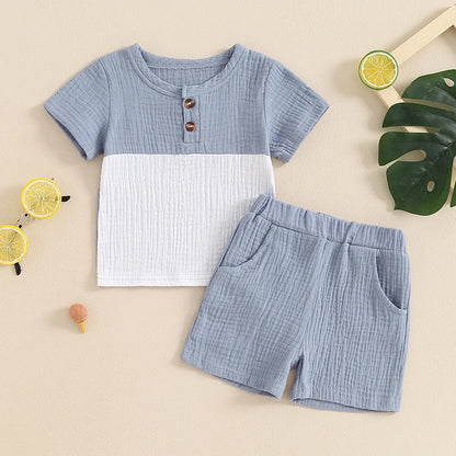 2 Piece Patchwork Suit