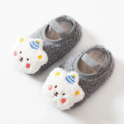 Cartoon Bear Winter Thick Warm Shoe