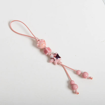 Vintage Ceramic Peach Charm