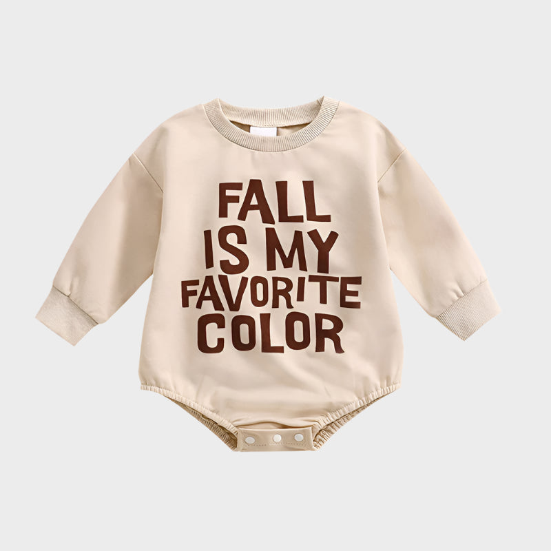 Long Sleeve Crew Neck Letters Bodysuit
