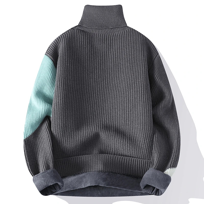 Turtleneck Sweater Fleece Pullovers