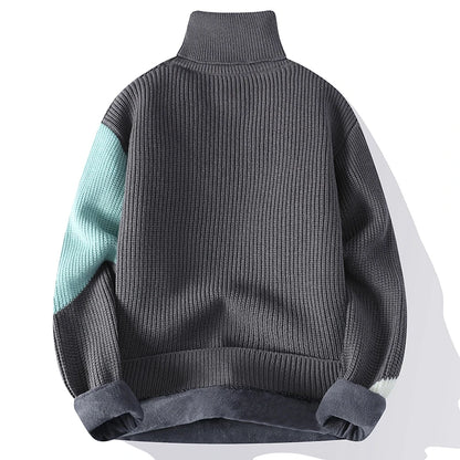 Turtleneck Sweater Fleece Pullovers