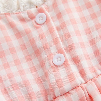 Ruffle Dress with Bow Headband