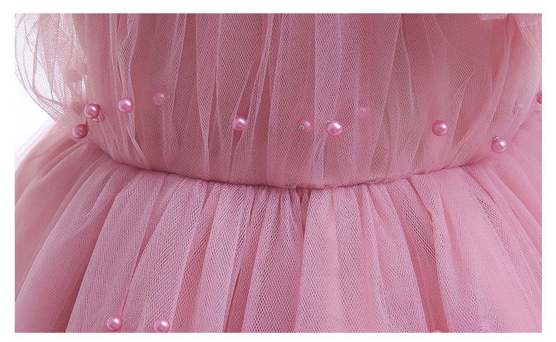 Mesh Bow Sling Baby Dress