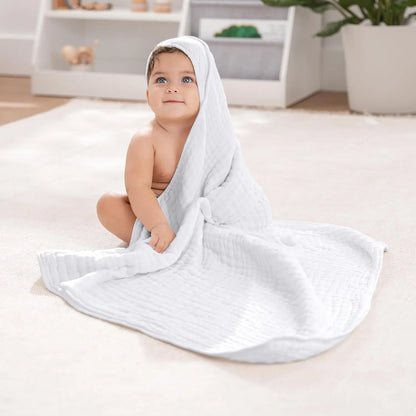 Muslin Bath Robe Towel with Hood