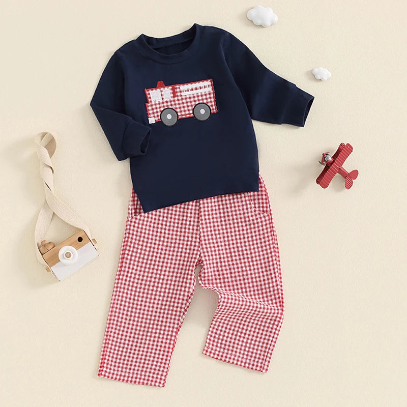 2 Piece Fire Truck Outfit