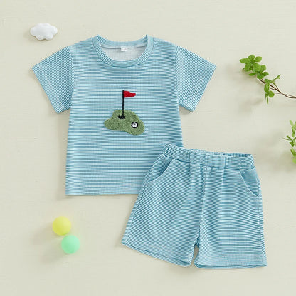 Ensemble de golf brodé 2 pièces 