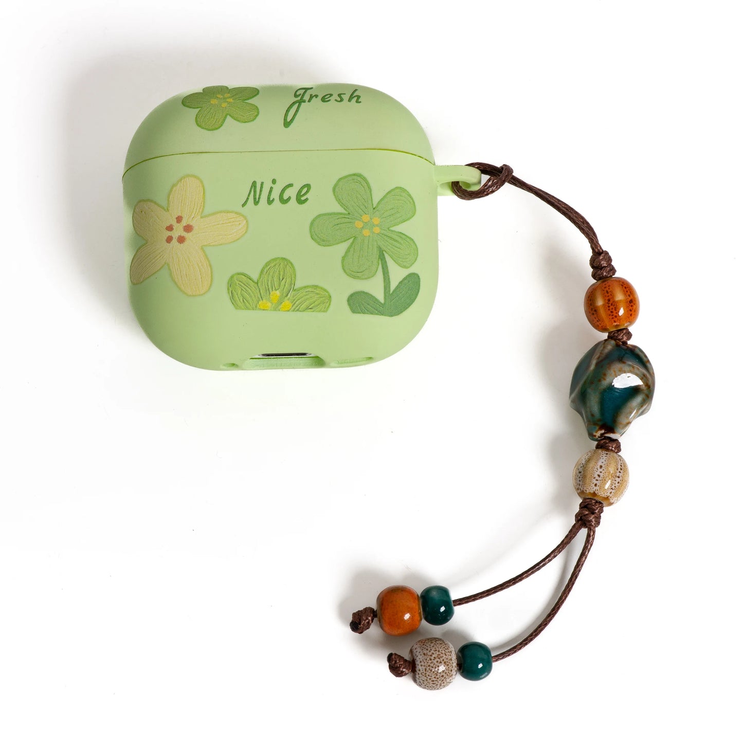 Vintage Ceramic Peach Charm