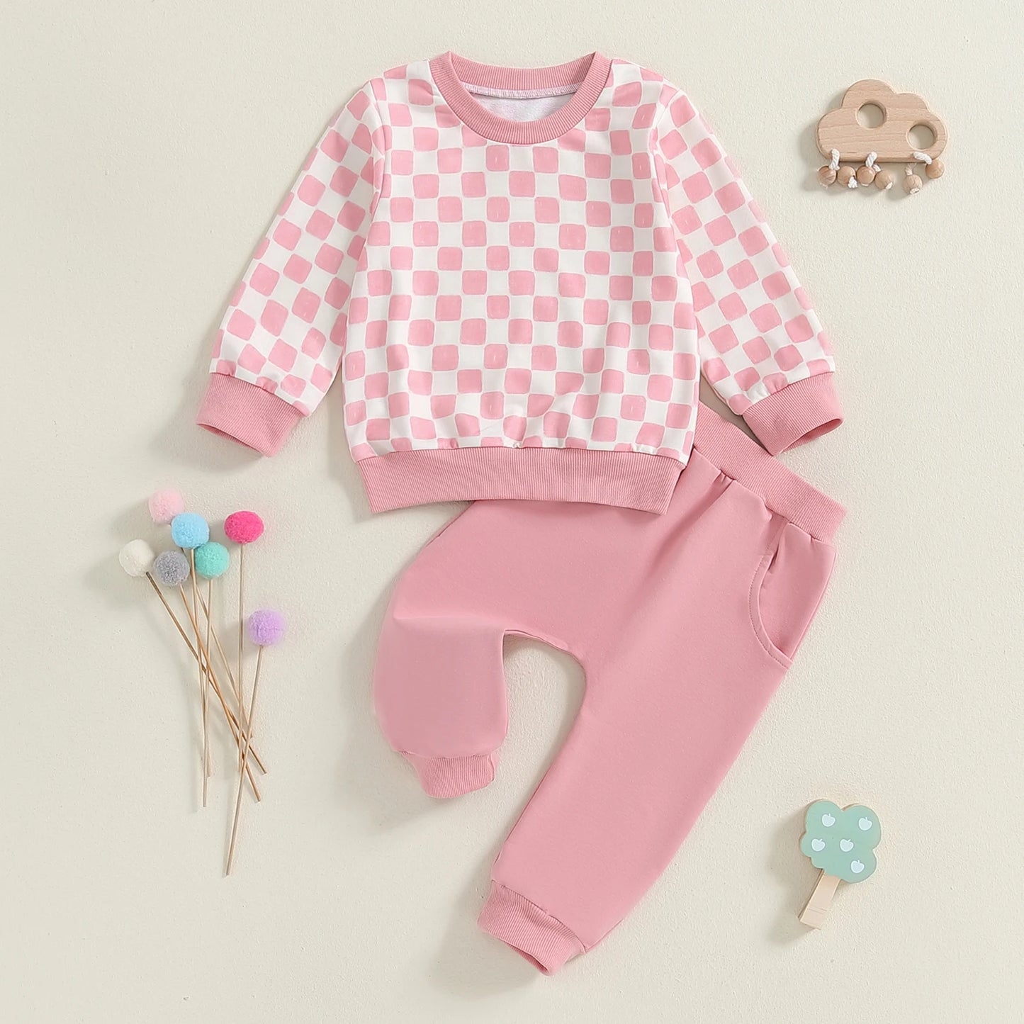 2 Piece Plaid Outfit