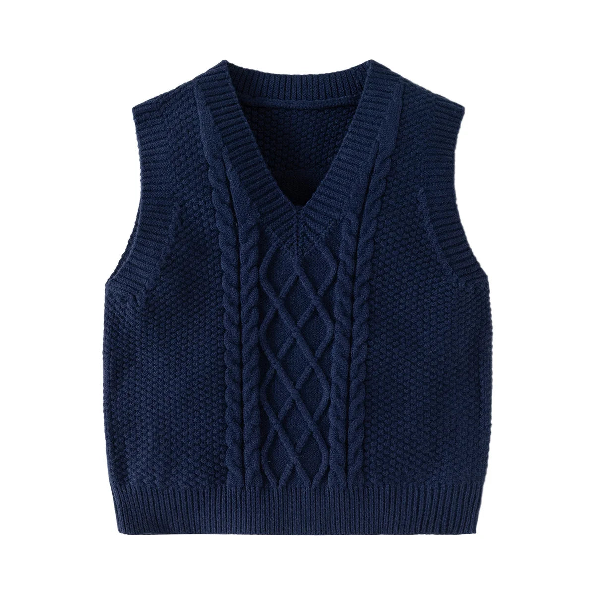 Slim V-Neck Knitted Vest Knitwear