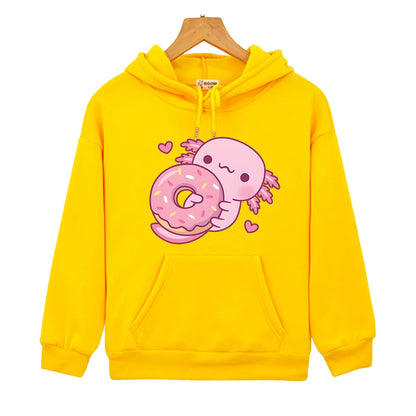 Sweats à capuche Axolotl Hugging Donut™
