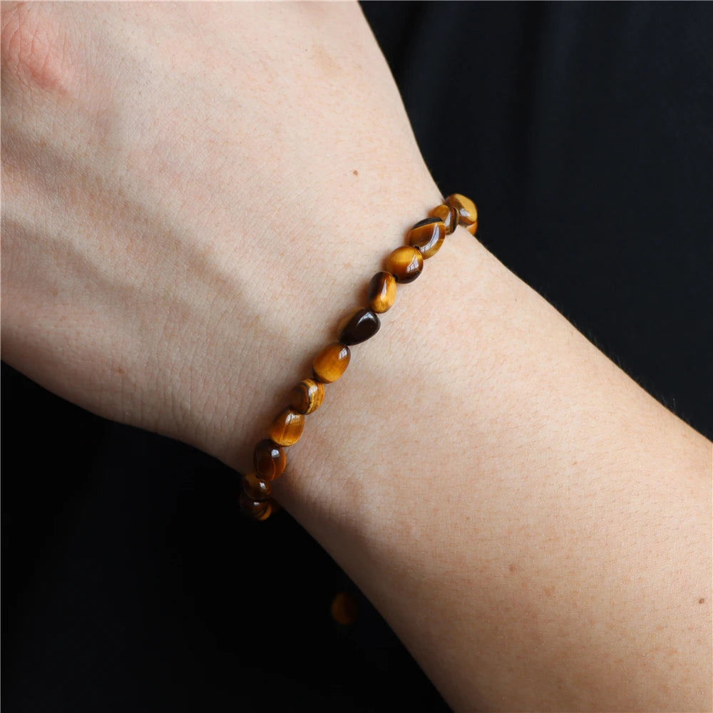 Apatite Stone Bead Bracelet Natural Aquamarines