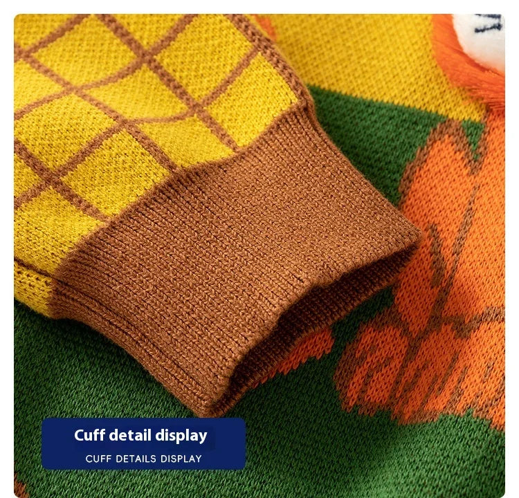 Pull à manches longues avec dessin animé sponsorisé par Workmanship™ et Well-kids™