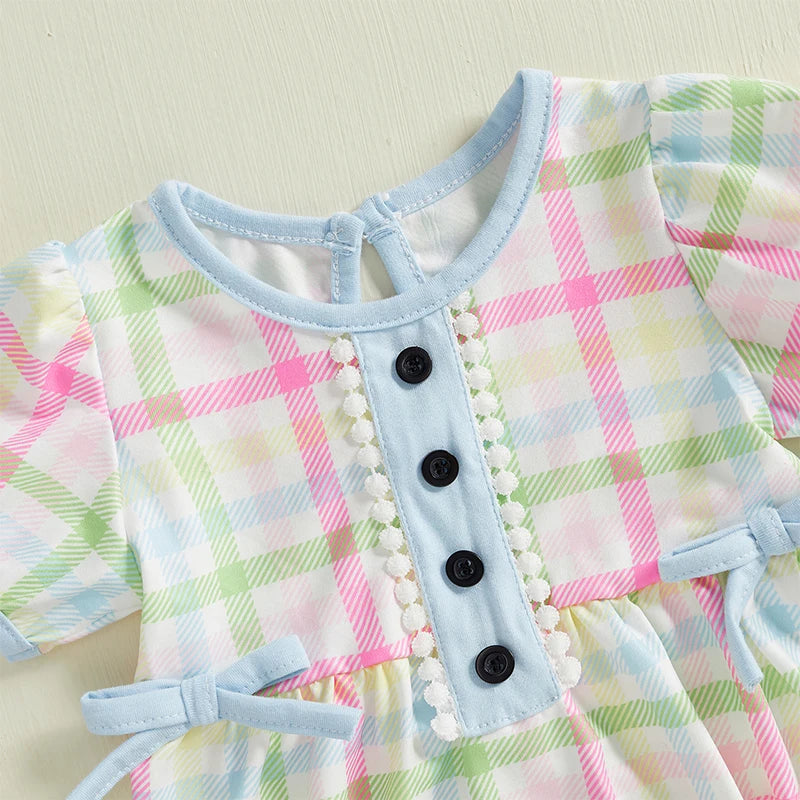 Combinaison décontractée à carreaux 