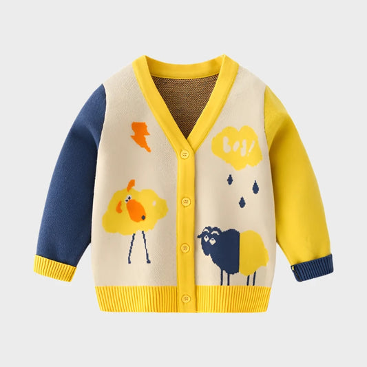 Farm Fauna Cartoon  V-Neck
