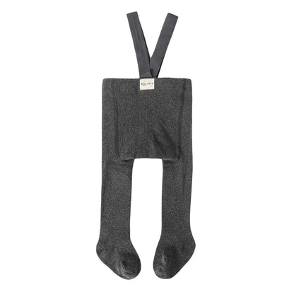 VISgogo Baby Girl Boys Tights Cute Footed Pantyhose with Suspenders Stretch Overalls Stockings Infant Leggings