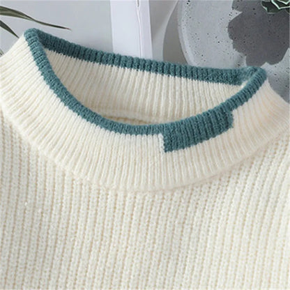 Neck Knitted Sweater