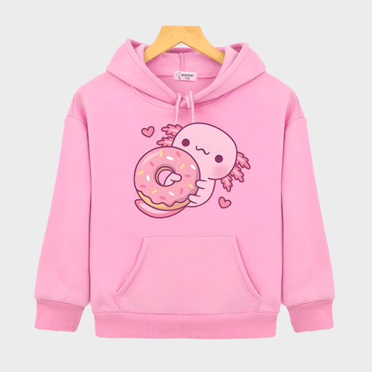 Axolotl Hugging Donut™ Hoodies