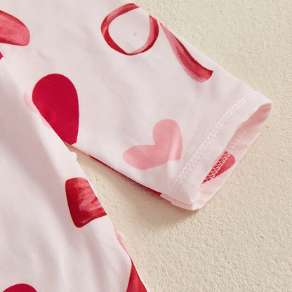 2 Piece Bow Heart Jump Suit