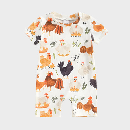 Floral & Fauna Farm Romper