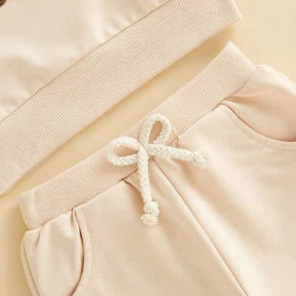 2 Piece Set Embroidery Long Sleeve Sweatshirt