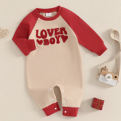 Love Heart Embroidered Jumpsuits