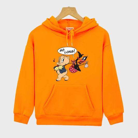 Cartoon Long Pullover Hoodie