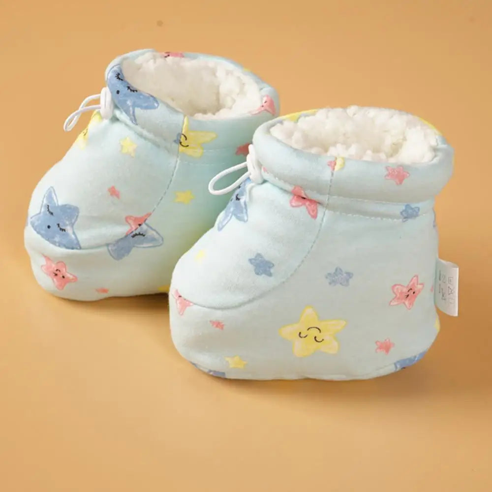 Baby Shoes First Walkers Warm Plush Lamb Cotton-padded Anti-slip Shoes