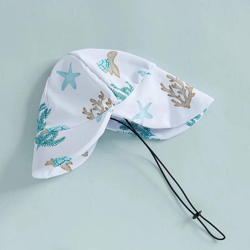 2 Piece Floral Fauna Rush Guard Swimwear