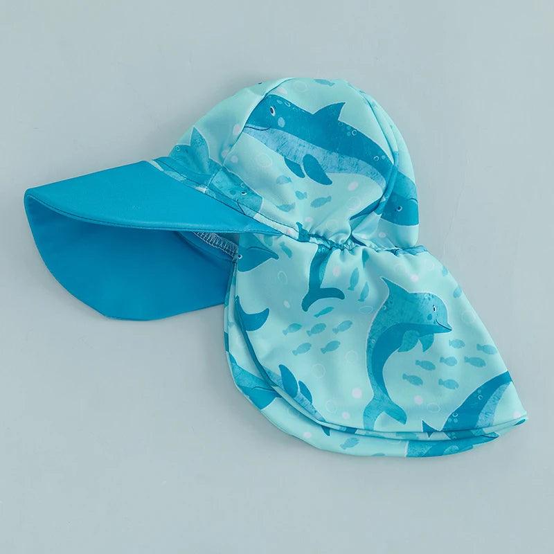 2 Piece Dolphin Rush Guard Swimwear