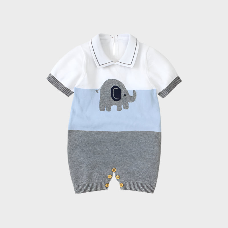 Doll Collar Short Sleeve Romper