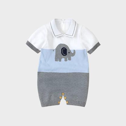 Doll Collar Short Sleeve Romper