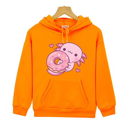 Sweats à capuche Axolotl Hugging Donut™