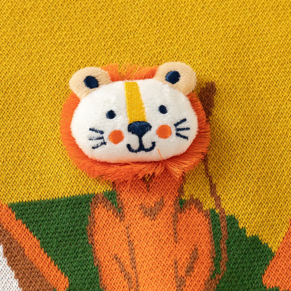 Pull à manches longues avec dessin animé sponsorisé par Workmanship™ et Well-kids™