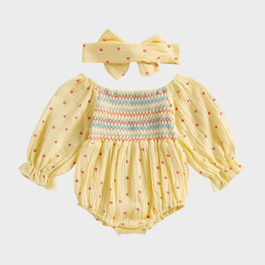 Long Puff Sleeve Floral