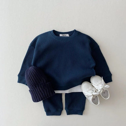 3 Piece Knitted Waffle Tracksuit