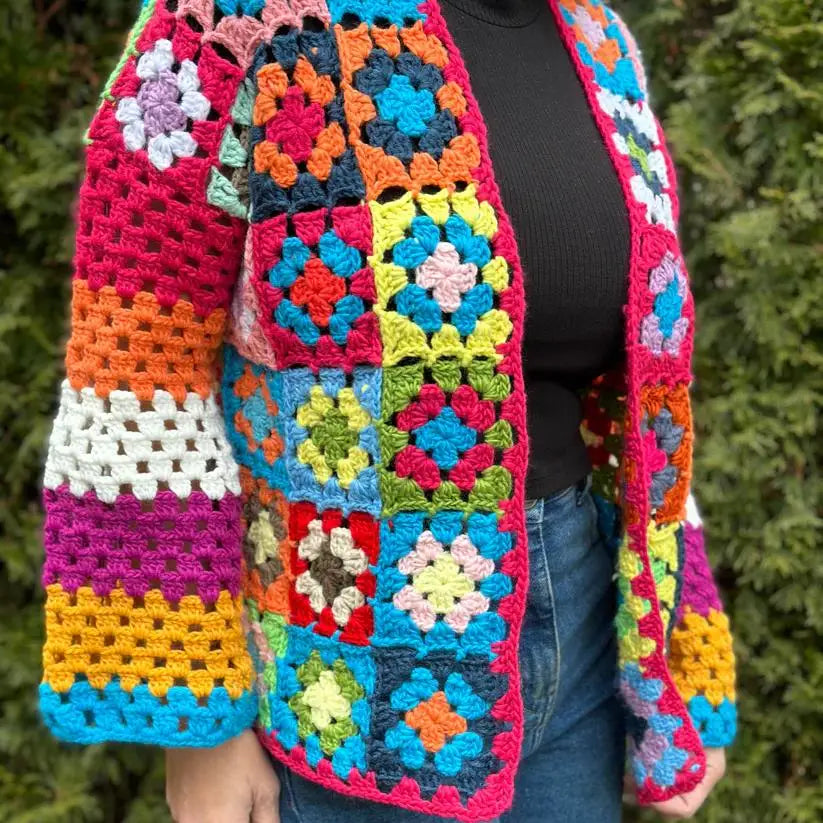 Adorable Sleeve Hand Made Knitted Sweater