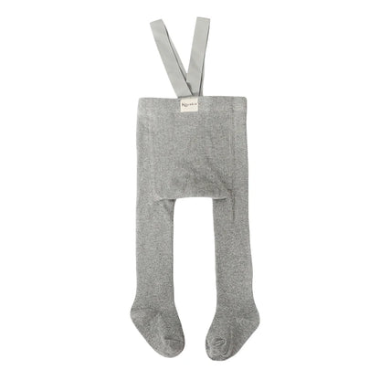 VISgogo Baby Girl Boys Tights Cute Footed Pantyhose with Suspenders Stretch Overalls Stockings Infant Leggings