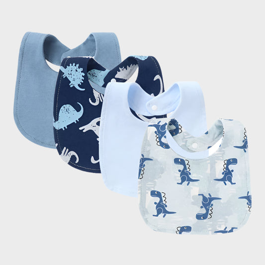 4 Pack Floral Bibs
