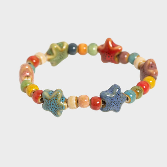 Star Ceramic Beaded Bracelet