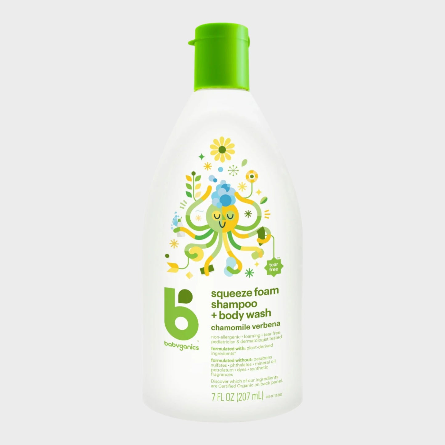 Baby Shampoo + Body Wash Pump Bottle, Chamomile Verbena, 7Oz