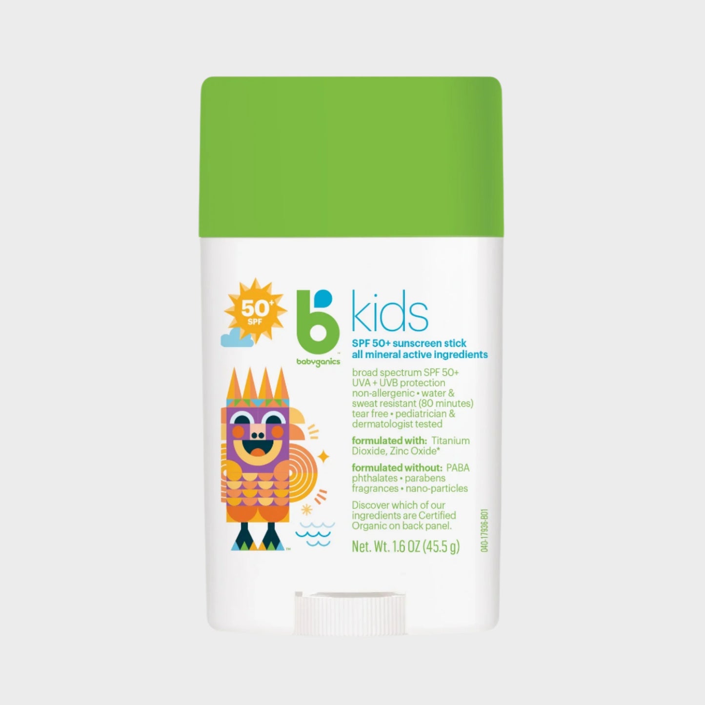 Kids Sunscreen Stick, SPF 50, 1.6 Oz
