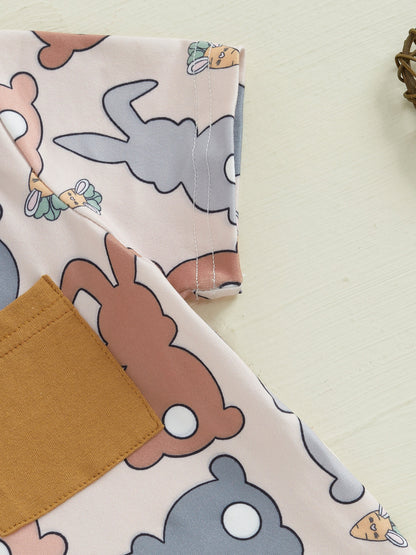 2 Piece Easter Carrot Bunny Outfits