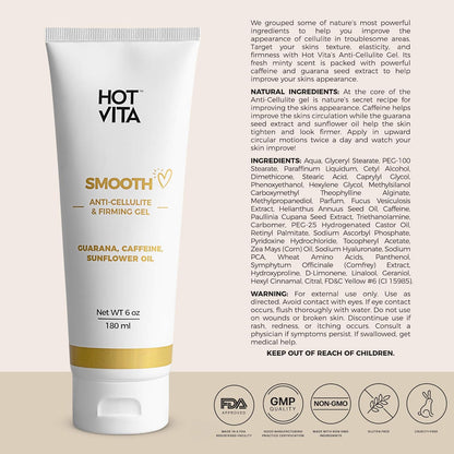 anti Cellulite Gel – Skin Tightening & Firming Body Lotion – anti Stretch Mark Cream (6 Oz)